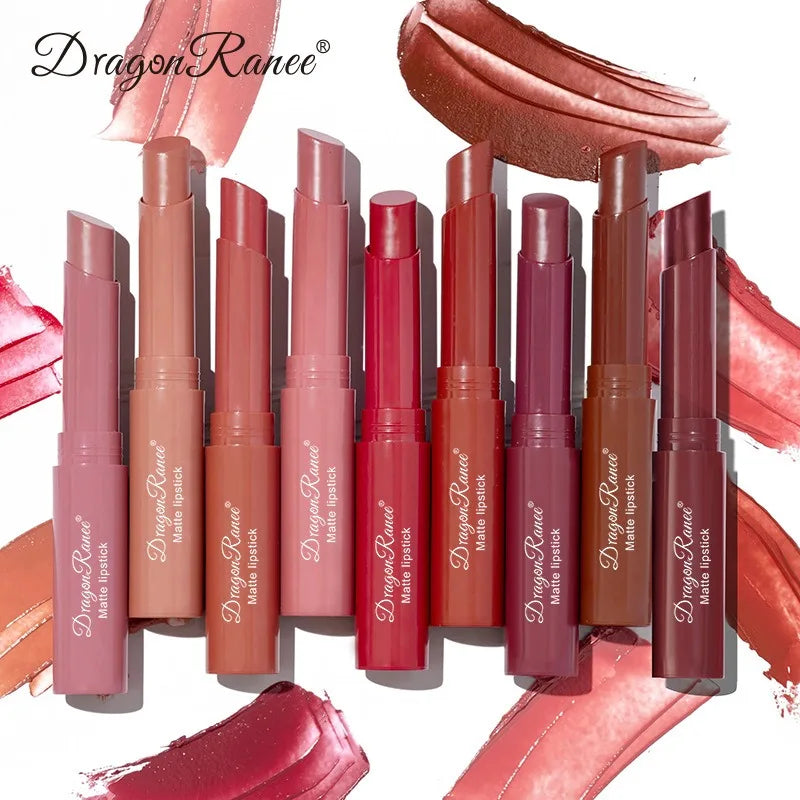 Nude Pink Matte Lipstick 12 Color Waterproof Long Lasting Lip Sticks Not Fading Sexy Red Velvet Solid Lip Gloss Women Lip Makeup