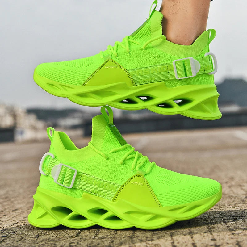 Sneakers Men Mesh Breathable Casual Men Shoes Unisex Light Soft Thick Sole Hole Couple Shoes Athletic Sneakers Women Shoes