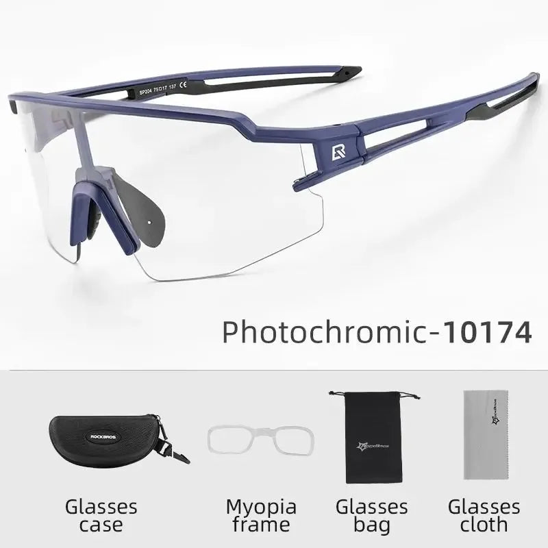 ROCKBROS Cycling Glasses Polarized UV400 Protection Bicycle Sunglasses Men Women Photochromic MTB Road Bicycle Goggles Eyewear
