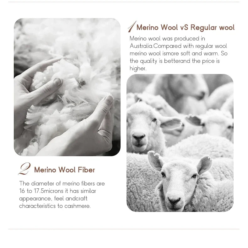 Classic Merino Wool Woman Sweater Basic Female Autumn Winter Knitted Cardigan Elegant Ladies Cashmere Long Sleeve Clothing Tops