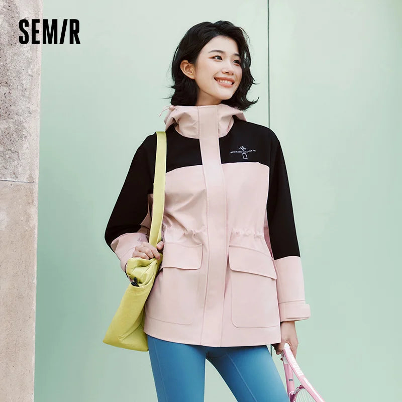 Semir Protective Outerwear Women 2025 New Spring Three-Proof Spring Outfit Warm Fashionable Jacket