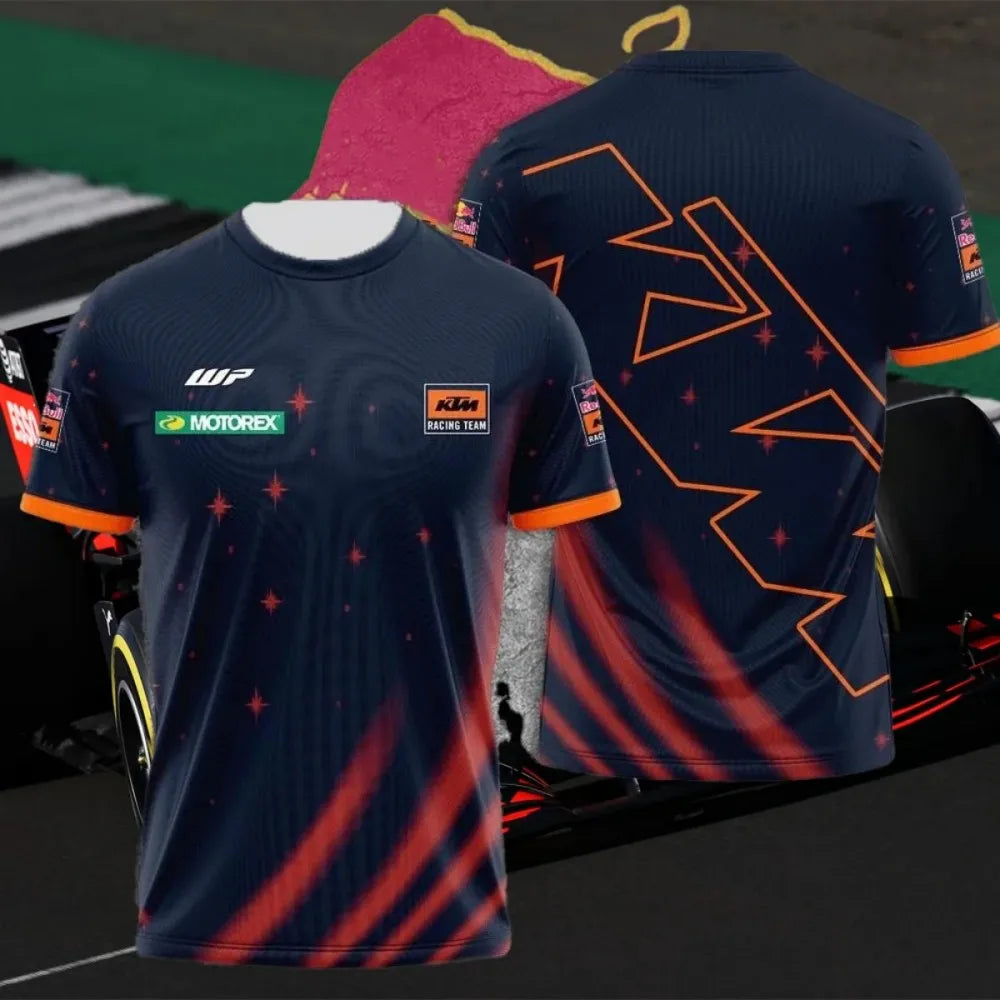 2026 KTM Team T-shirts, Men's and Women's, Breathable and Quick-Drying, Motorcycle Off-Road Apparel, Summer Casual Tops