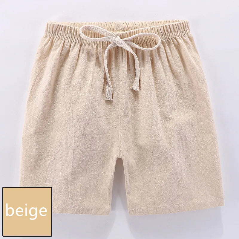 Boys Shorts Kids Shorts Candy Color Girls Children Summer Beach Loose Shorts Casual Pants Cotton & Linen Comfortable 2-10Yrs Hot