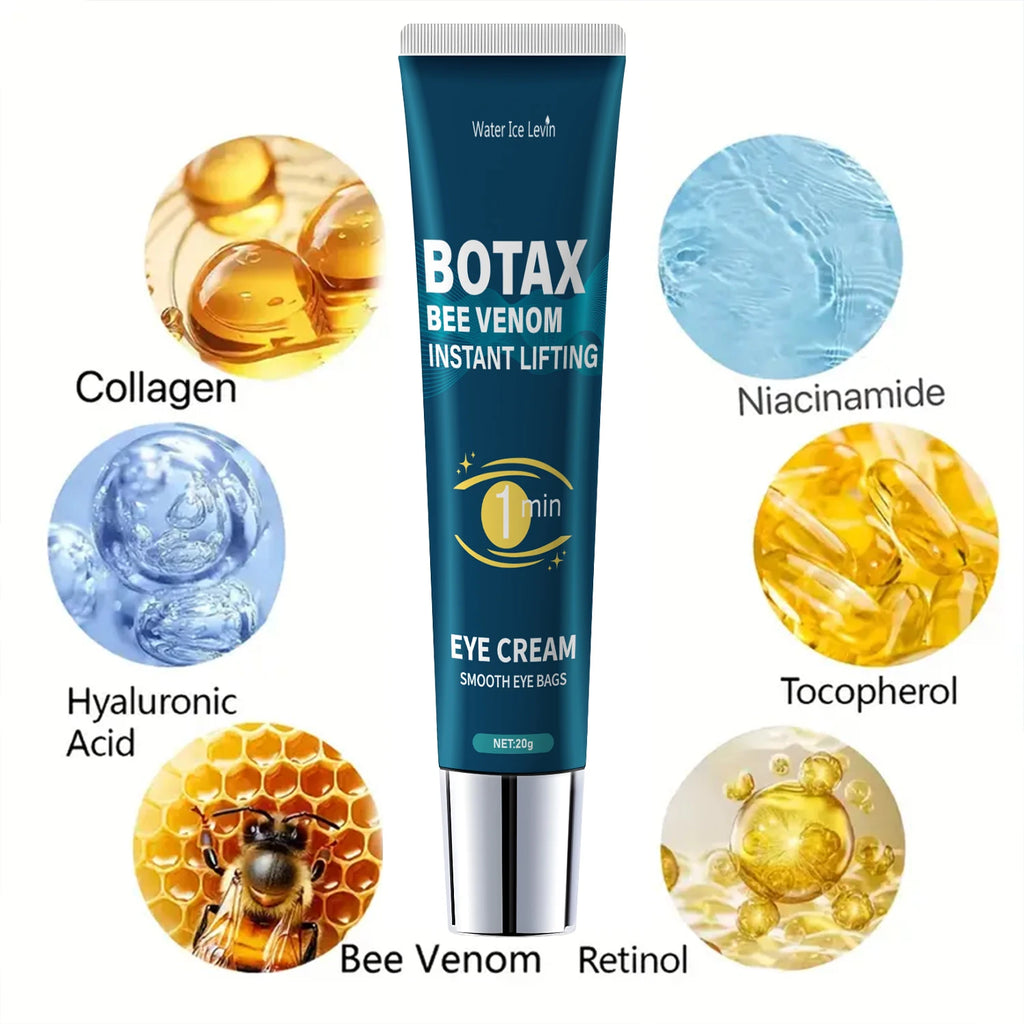 Eye Firming Gel, Fades Fine Lines, Contains Caffeine, Retinol and Hyaluronic Acid, Moisturizes and Tightens Skin, Alcohol-Free