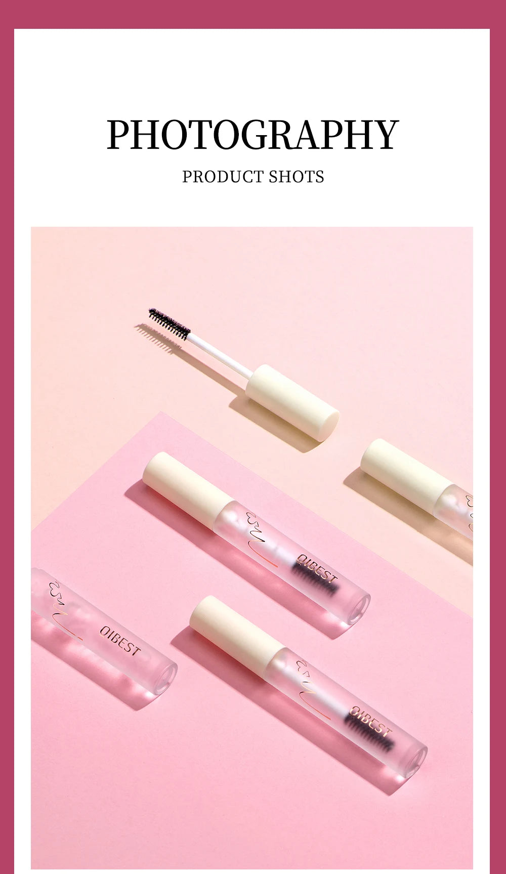 QIBEST Eyebrow Gel Styling Liquid Colorless Transparent Fixed Gel Waterproof Sweat-proof Eyebrow Repair Makeup Gel For Eyebrows