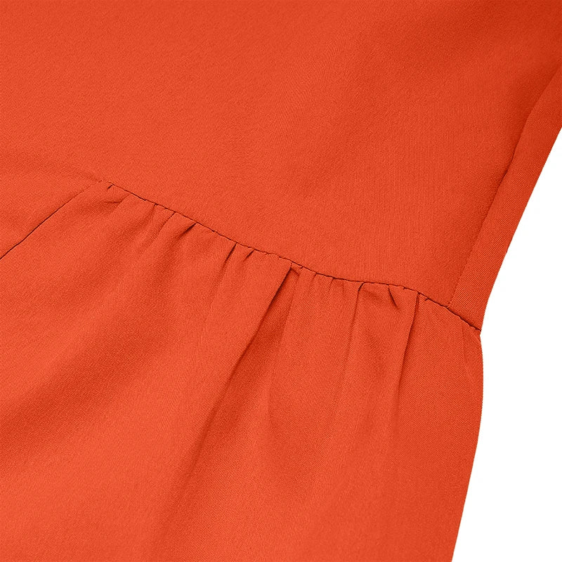 2026 ZANZEA Fashion Women Short Sleeve Shirt Dresses Stand Collar Solid Knee-Length Casual Sundress Summer Office Lady Vestidos