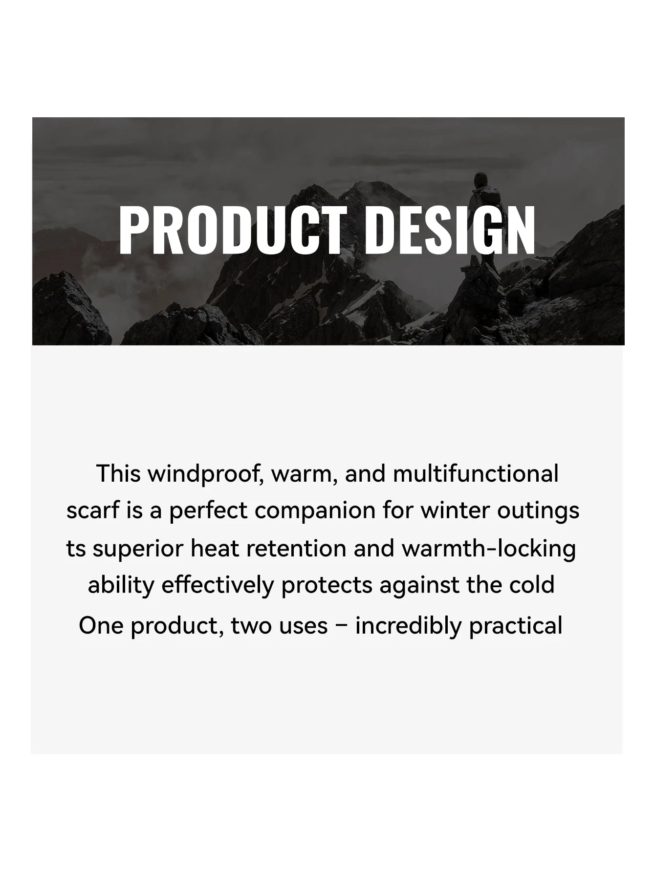 WRELS Winter Neck Gaiter Neck Warmer Cover Ski Gaiters for Men Women Fleece Thick Windproof Ski Mask Scarf Breathable Face Mask