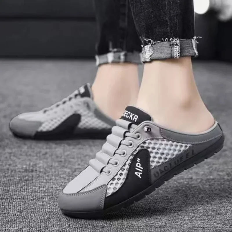 Men's Fashion Soft-soled Half Slippers Summer Men Trendy Bottom Casual Shoes Soft Sole Support Shoes Sneakers Zapatos De Hombre