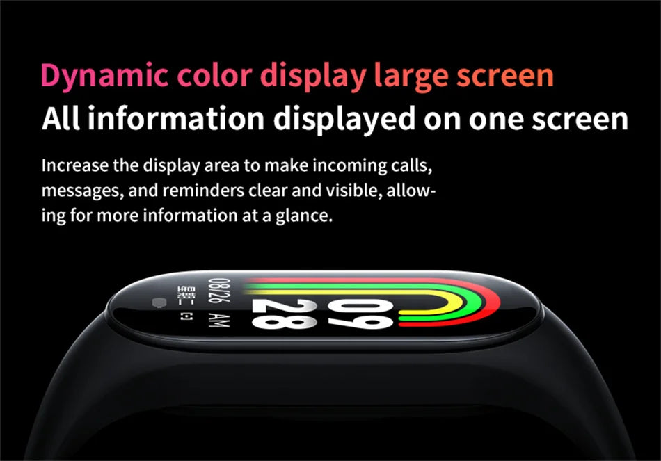 2026 New Hot Amoled Men Smart Band Women Heart Rate Smart Wartch Waterproof Smart Bracelet Sport Fitness Tracker For Android IOS