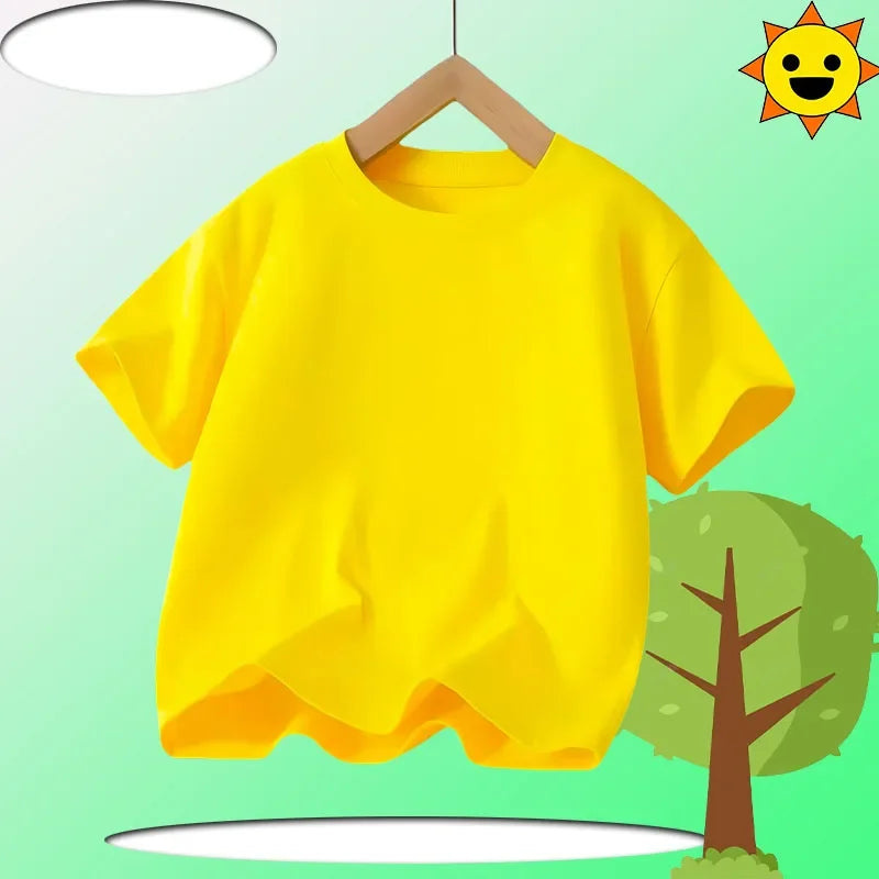PAW Patrol Summer Short-Sleeved 1-12 Years Old Children's Pure Cotton T-Shirt Boys' Sports Shirt Girls' Casual Top Cartoon Print