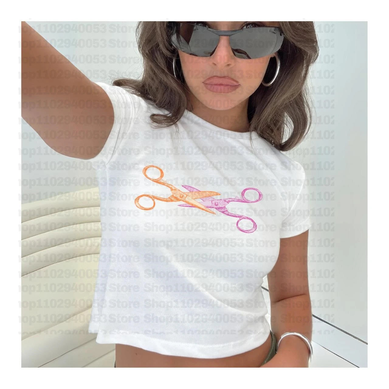 Emo Girls Tops Letter Print Crop Tops Punk Streetwear Women's Cute Grunge Slim Tee Vintage Y2k Clothes Gothic Fairycore Baby Tee