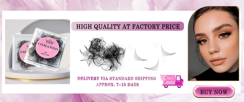 CoMango Easy Fan Lashes Extension DIY 2d/3d/4d/10d Faux Mink Blooming Eye Lash Extensions 0.03/0.05/0.07 Makeup Lashes