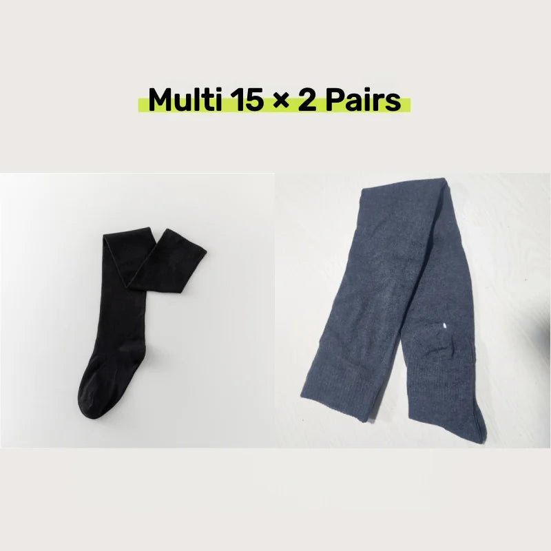 2 Pairs Women's Over The Knee Socks Cotton Thigh High Socks Black White Blue Colorful Striped Pattern Fashion Casual Daily Wear