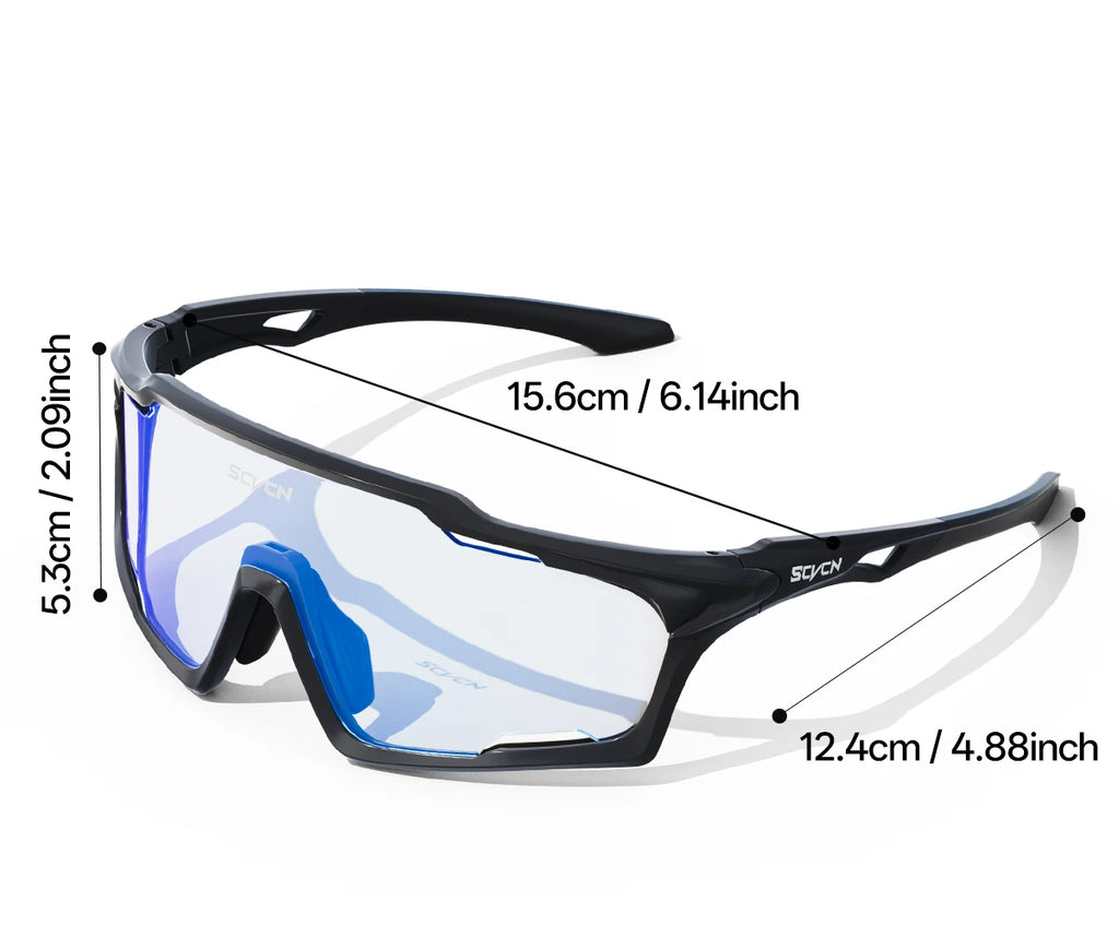 SCVCN Photochromic Sunglasses for Man Cycling Glasses MTB Riding Skating UV400 Fishing Goggles Woman Bike Bicycle Baseball 2026