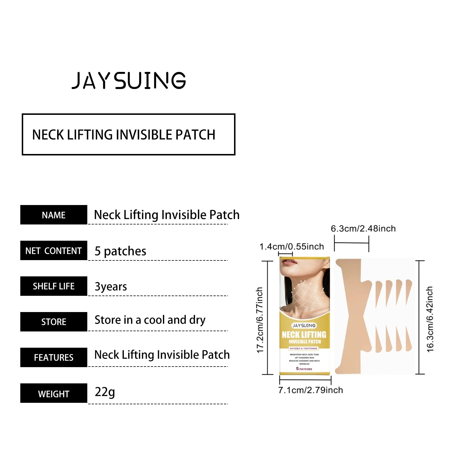 Neck Lifting Patch Improve Neck Contour Reduce Fine Lines Relieve Double Chin Increase Skin Elasticity Neck Invisible Care Mask