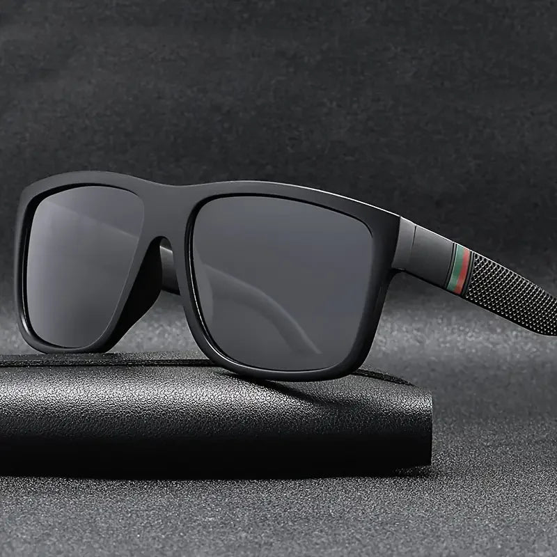 Fashion Square Polarized Sunglasses Men Vintage Plastic Male Sun Glasses Women Stylish Black Sport Shades UV400