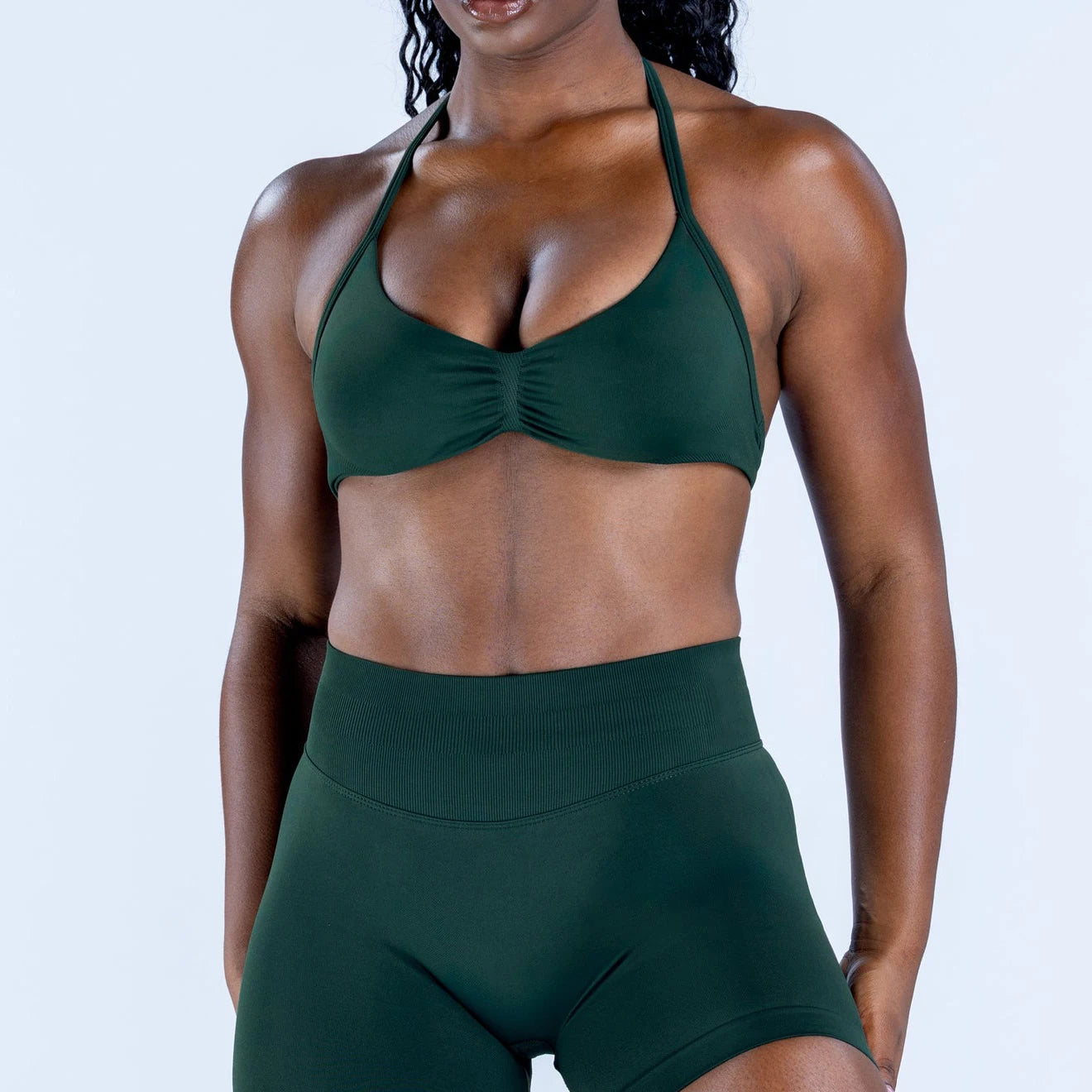 2pcs impact Gym Set Women DFNNYE strappy Yoga Fitness outfits Bra Top sportswear Workout Seamless Shorts Sports Suits  sets
