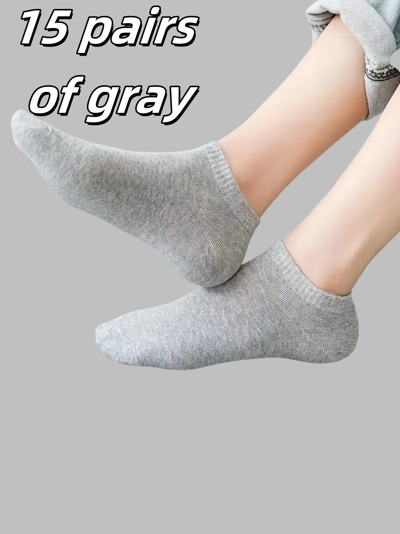 5/10/15 pairs of unisex boat socks, casual black, white and gray men's business socks, sweat-absorbent breathable