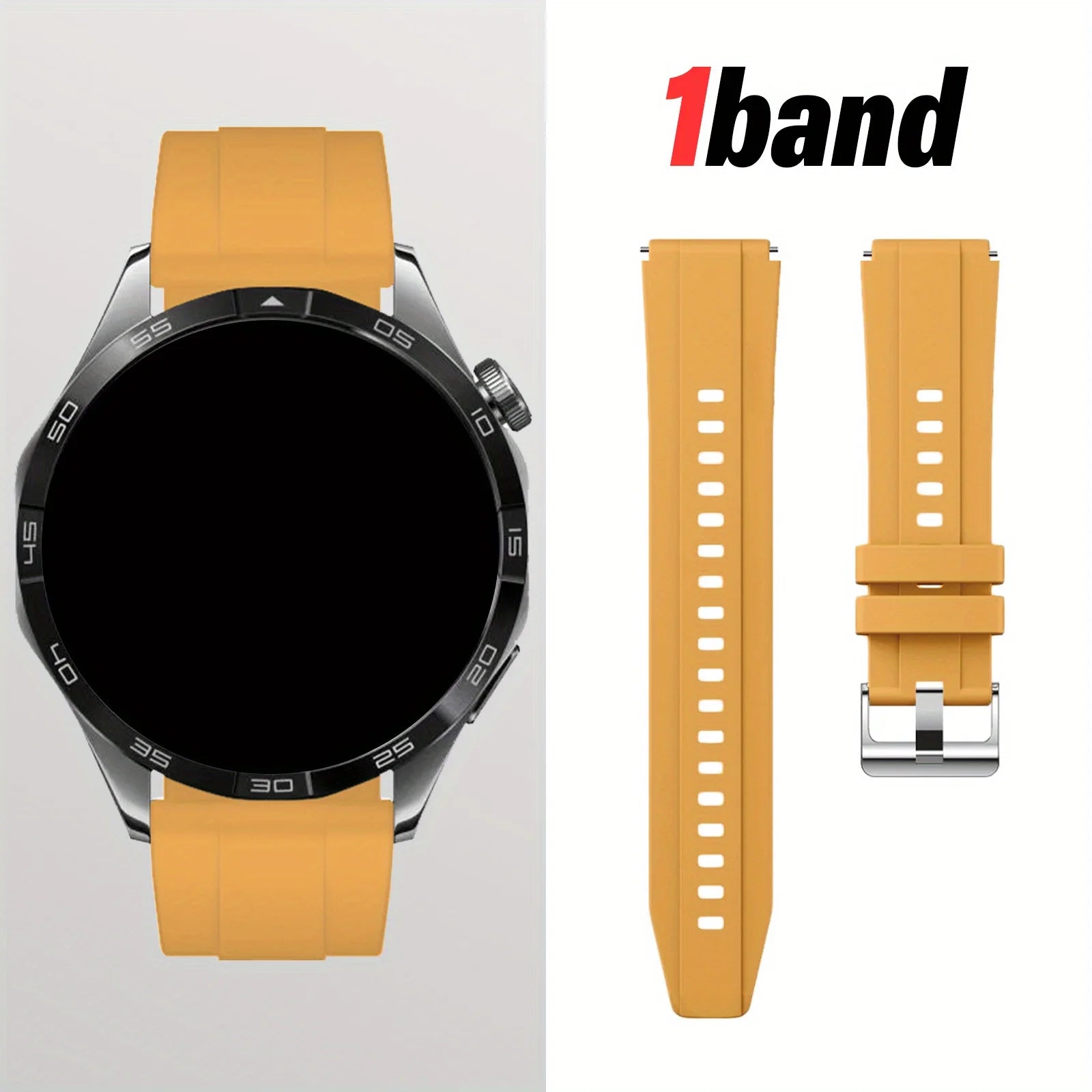 18/22mm Quick-Release Strap for Huawei Watch GT4, Soft Expandable Multi-Color, Minimalist Durable Smartwatch Accessory