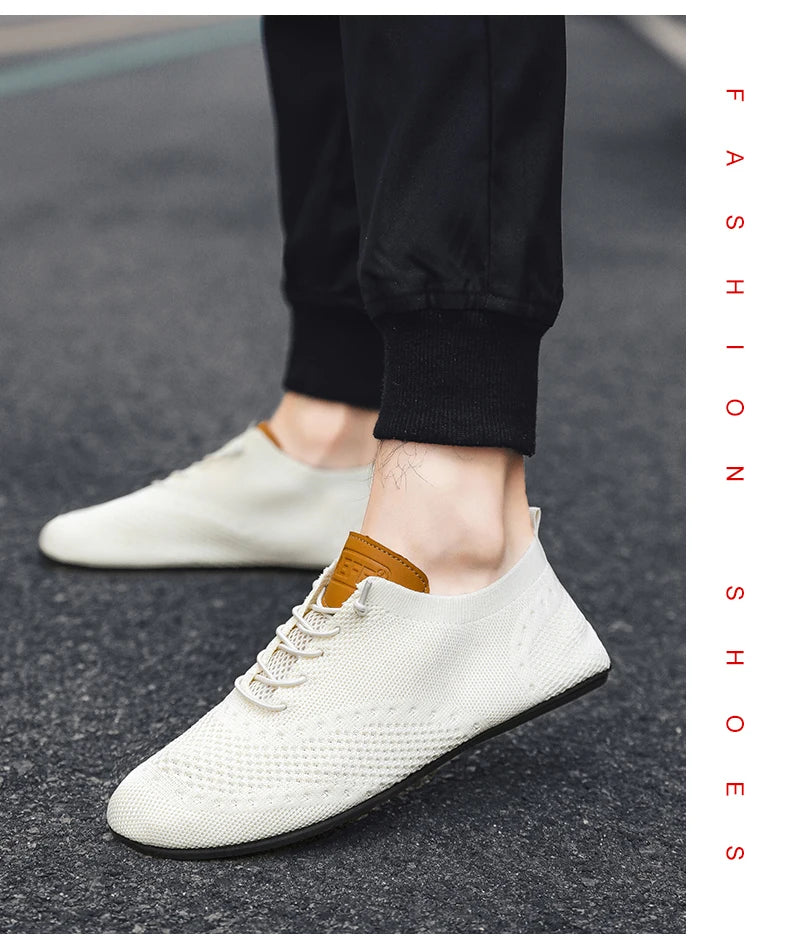 YRZL Men's Shoes Breathable Casual Driving Shoes Indoor Outdoor Men Shoes Loafers Lightweight Comfortable Soft Sole Walking Shoe