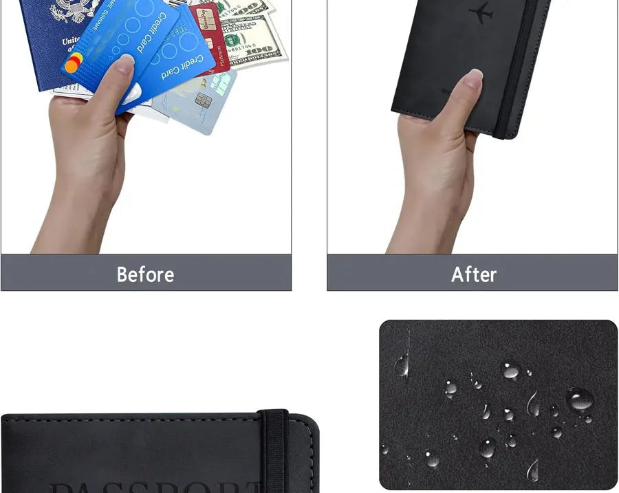 Passport Holder for Travel Essentials  Passport Wallet Cover Case for Travel  Accessories,Passport Book Holders for Women/Men