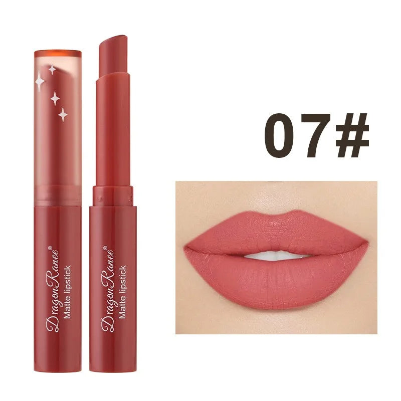 Nude Pink Matte Lipstick 12 Color Waterproof Long Lasting Lip Sticks Not Fading Sexy Red Velvet Solid Lip Gloss Women Lip Makeup
