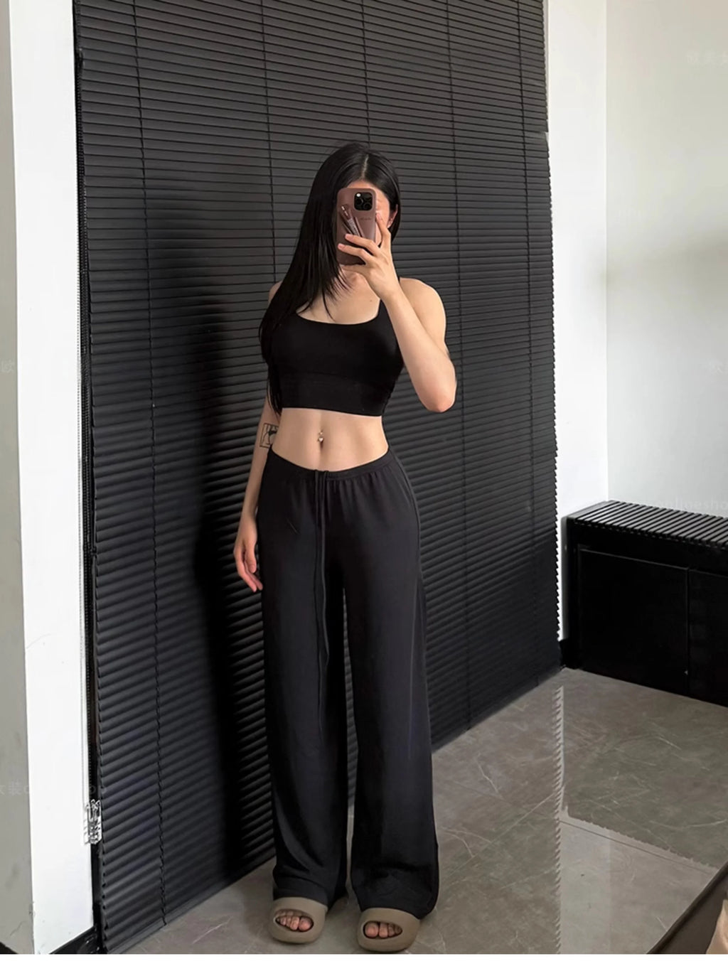 Ctenkevet-High Waist Wide-Leg Yoga Joggers for Women, Female Casual Tracksuit Bottoms, Straight Outdoor Baggy Sweatpants, Autumn