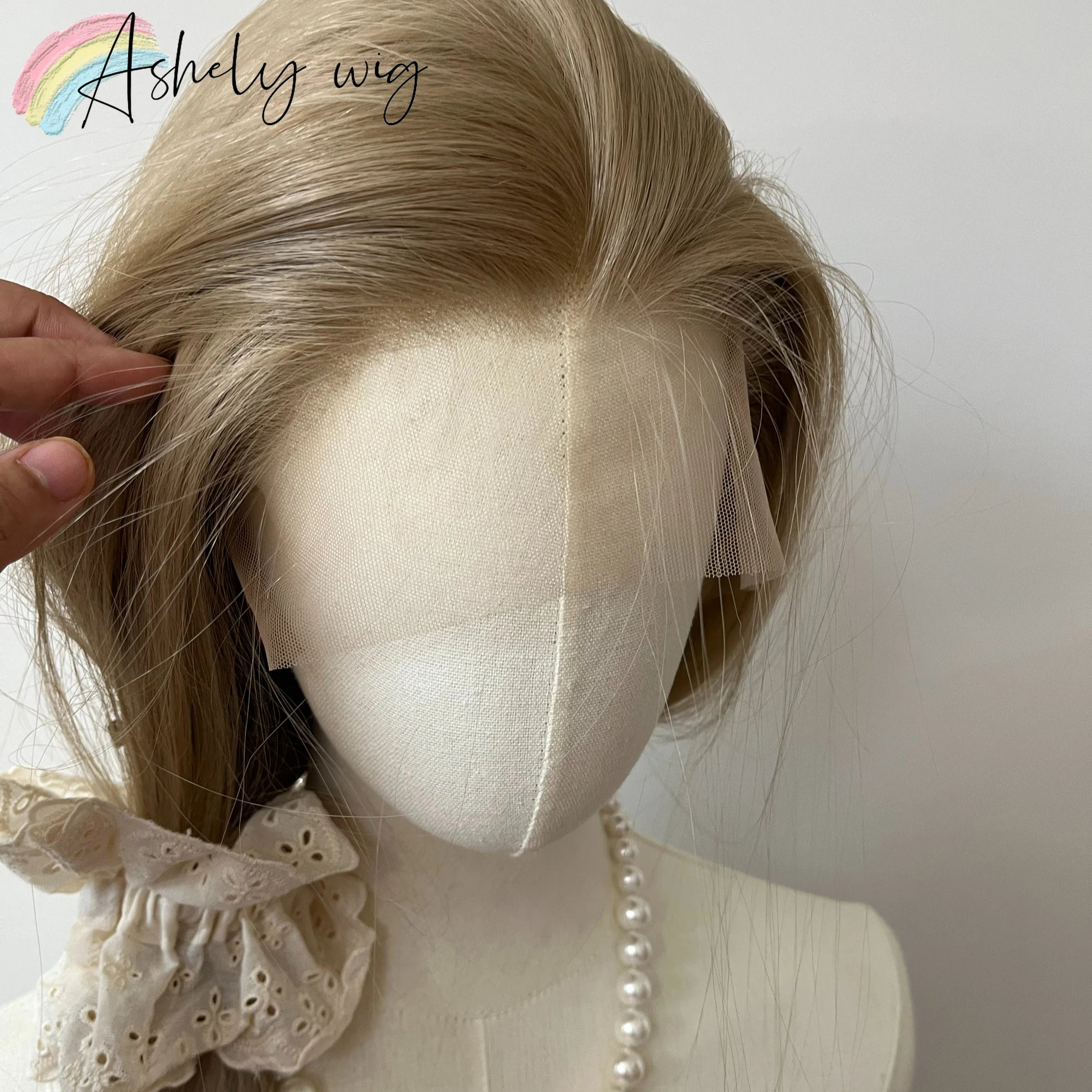 Ashely Platinum Blonde Wig 26inch 13x4 Lace Front Wig Long Straight Synthetic Lace Wigs High temperature Fibers for Cosplay