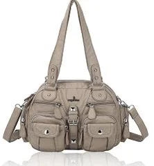 Vintage Women Handbags Satchel Top-handle Handbag PU Shoulder Bag Dumpling Pack Give Gifts Shoulder Bags Phone Money Pack