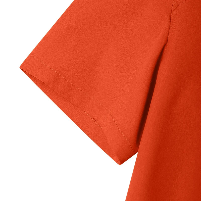 2026 ZANZEA Fashion Women Short Sleeve Shirt Dresses Stand Collar Solid Knee-Length Casual Sundress Summer Office Lady Vestidos