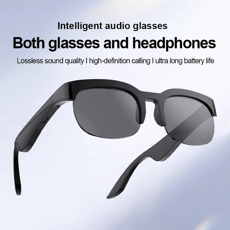 Lenovo Bluetooth Smart Glasses with Audio Mic AI Calling Real-time Translation Voice Assistant Smart Sunglasses for Men Women
