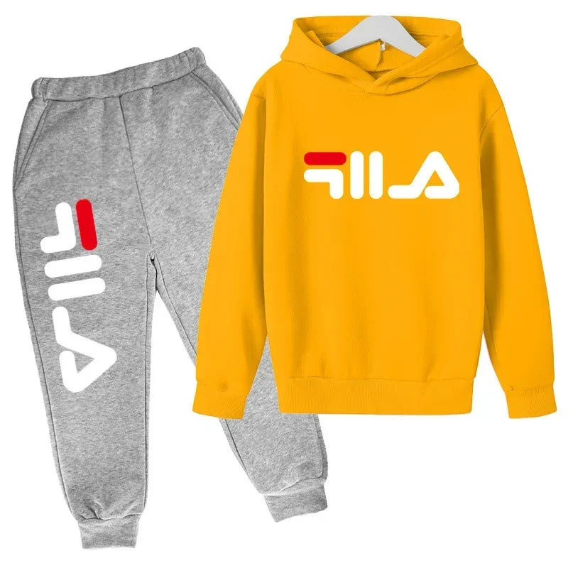Spring Autumn New Fashion Kids Tracksuits 3-12 Years Boys and Girls Casual Sports Hoodie Tops+pants 2pcs Sets Children Clothes