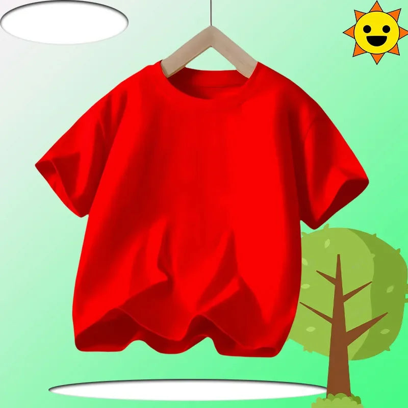 PAW Patrol Summer Short-Sleeved 1-12 Years Old Children's Pure Cotton T-Shirt Boys' Sports Shirt Girls' Casual Top Cartoon Print