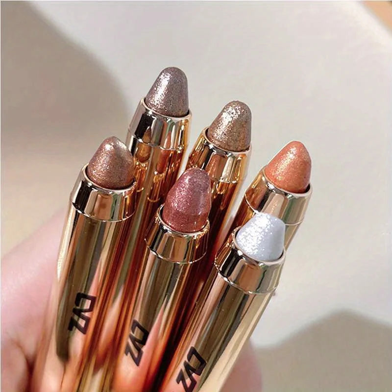 Waterproof Pearly Eyeshadow Pencil Stick 7 Colors Long Lasting Glitter Shimmer Eyeshadow Pen Eyeliner Stick Eyes Makeup Tools