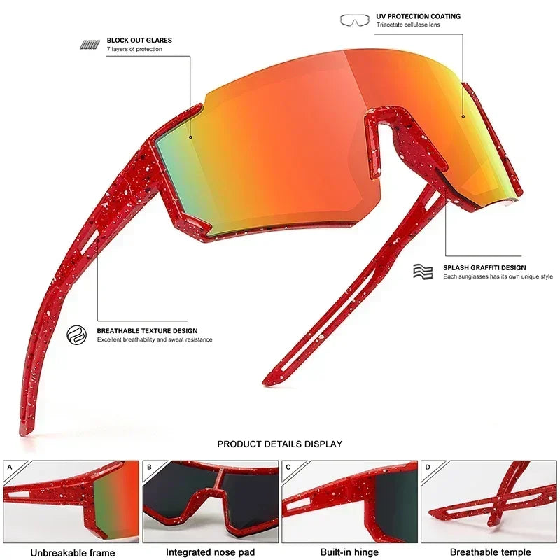 1PCS/3PCS Youth Baseball Sunglasses for Kids - UV400 Protection Lenses for Softball, Cycling & Sports (Boys & Girls)