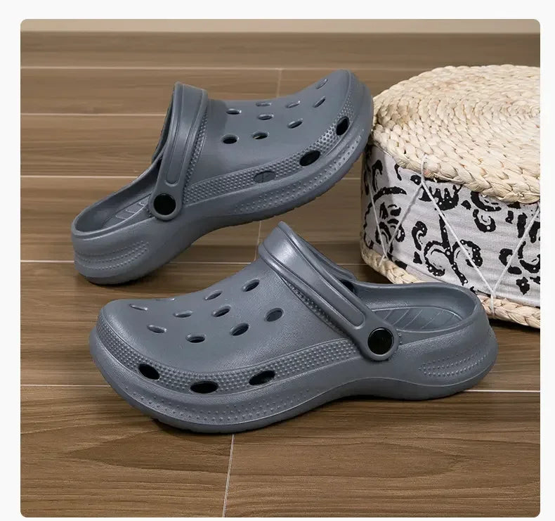 Summer Men Clogs Sandals Men's and Women's Leisure Slippers Beach Slides Home Garden Shoes Outdoor Sandals Plus Size 46 47 48