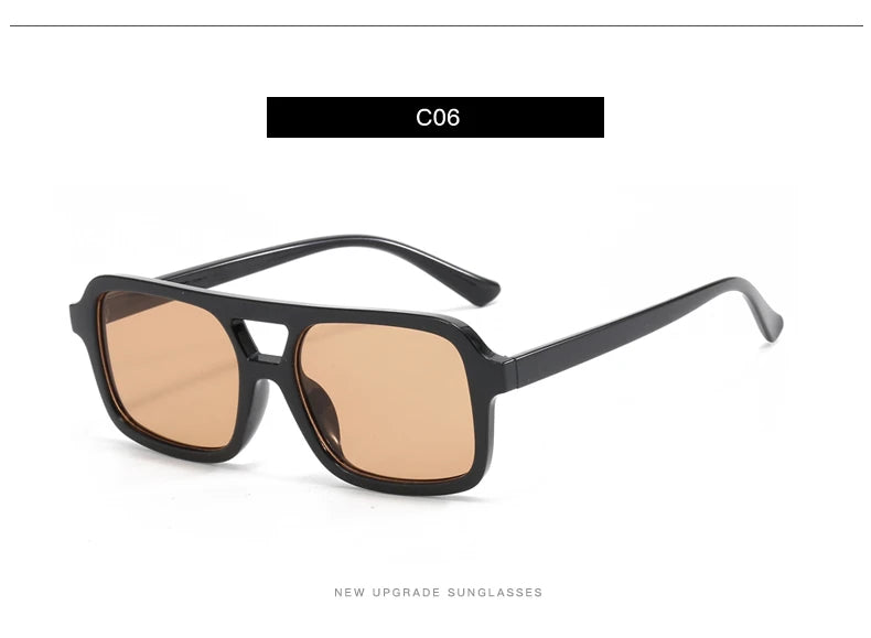 3pcs/6pcs New Parallel Bars Versatile Sun Glasses Retro Fashion Outdoor Sunglasses Riding UV Protection Eyeglasses Female