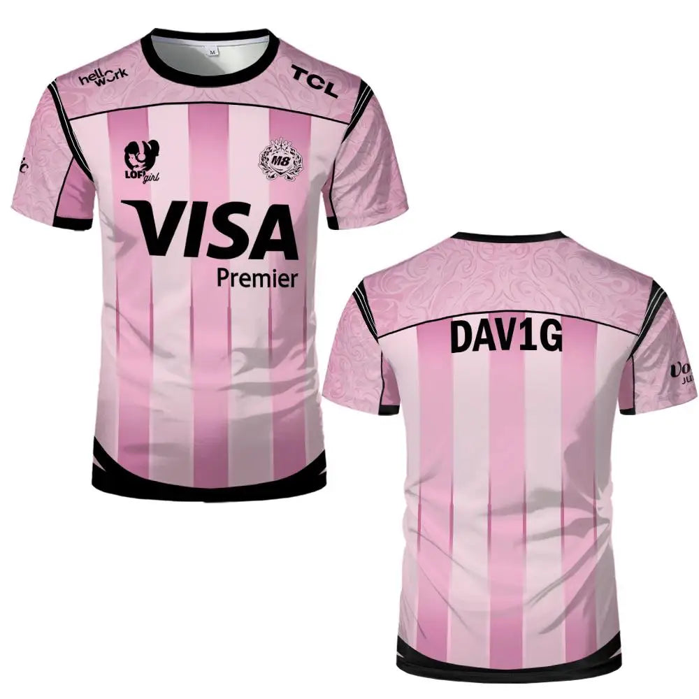 2026 New Gentle Mates Esports Jersey M8 Team Men's Sports Breathable Quick-Drying Uniform Unisex Streetwear Short-Sleeve T-Shirt