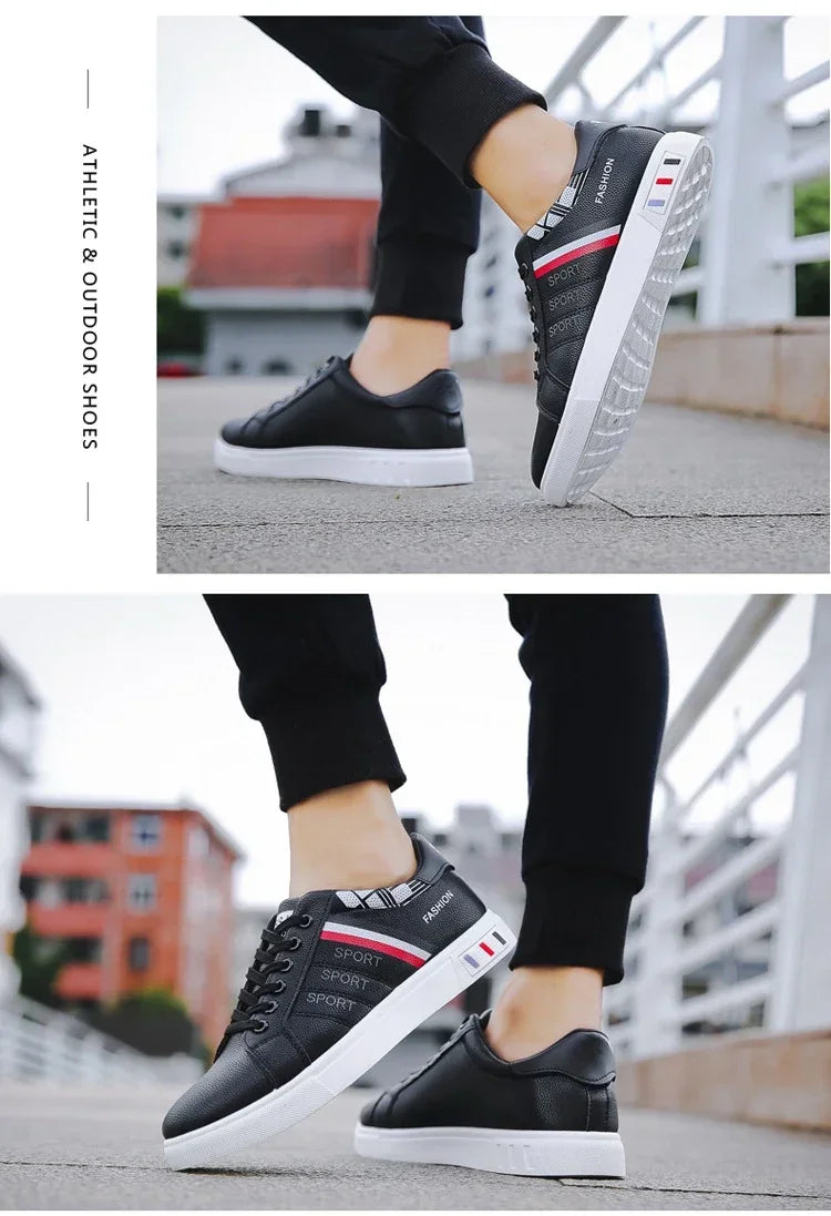 Summer Men Sneakers Casual Vulcanized Shoes Lightweight Breathable Flat White Luxury Shoes for Men Tenis Shoes Tênis Masculino