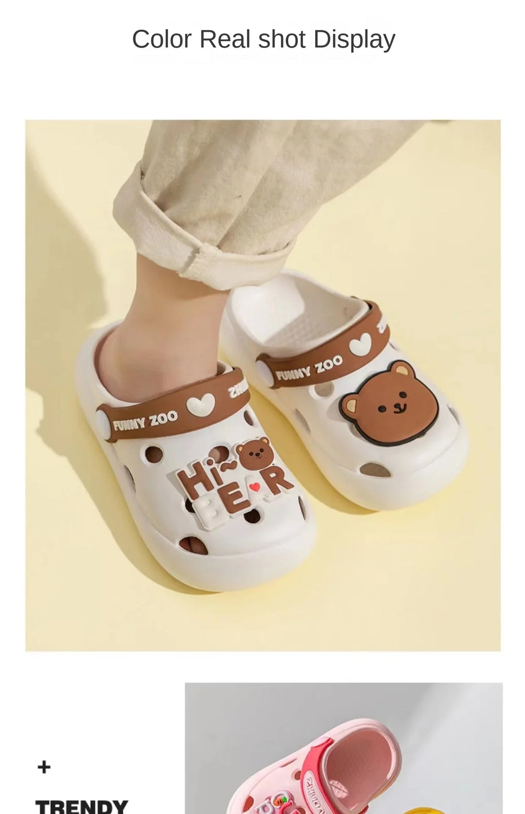 Cartoon Home Slippers Kids Fashion Cute Soft Soled Non-slip Sandals Summer New Design Shoes Baby Unisex PVC Round Head Slippers