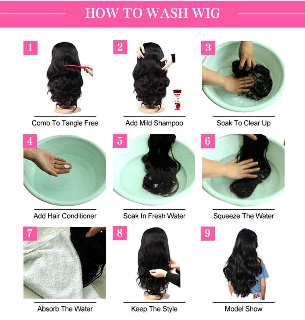HD Transparent 13x4 13x6 Body Wave Lace Front Wig Pre Plucked 360 Lace Frontal Wig Human Hair Wigs For Women 5x5 Closure Wig