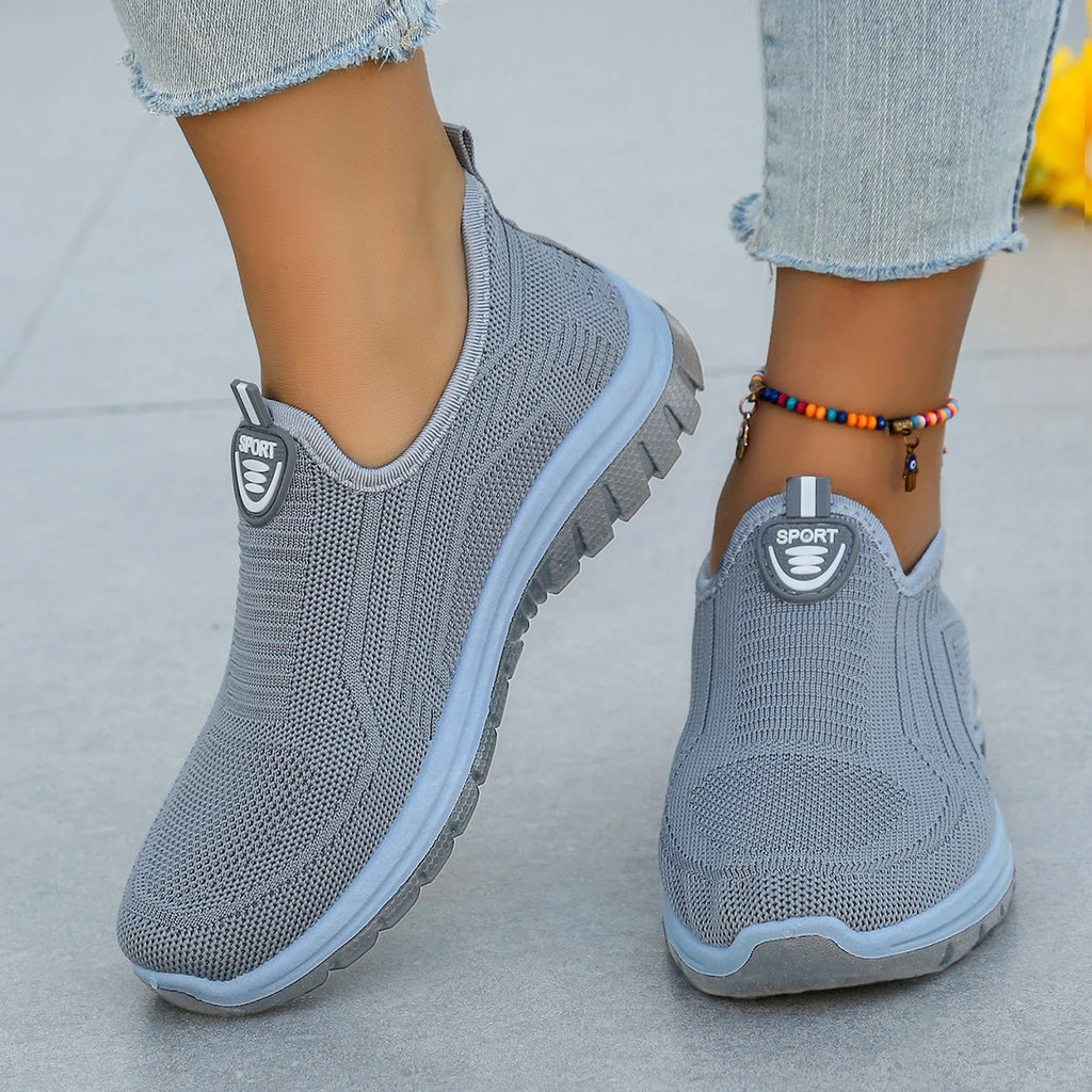 Women's Summer New Breathable Slip-On Shoes Soft Bottom Lightweight Comfortable PVC Material Casual Shoes Easy to Wear