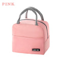 New solid color twill bento bag portable thermal bag thickened student lunch box bag bento bag meal bag