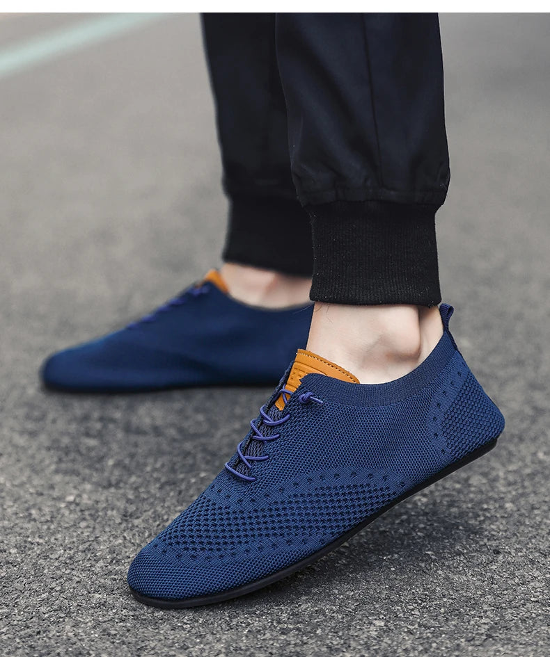 YRZL Men's Shoes Breathable Casual Driving Shoes Indoor Outdoor Men Shoes Loafers Lightweight Comfortable Soft Sole Walking Shoe