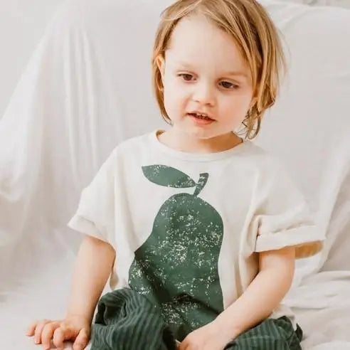 Child Tees Versatile Casual Sports T Pullover Shirt Toddler Brand New Cute Print Solid Tops 2023 Summer Costume For Girls Boys