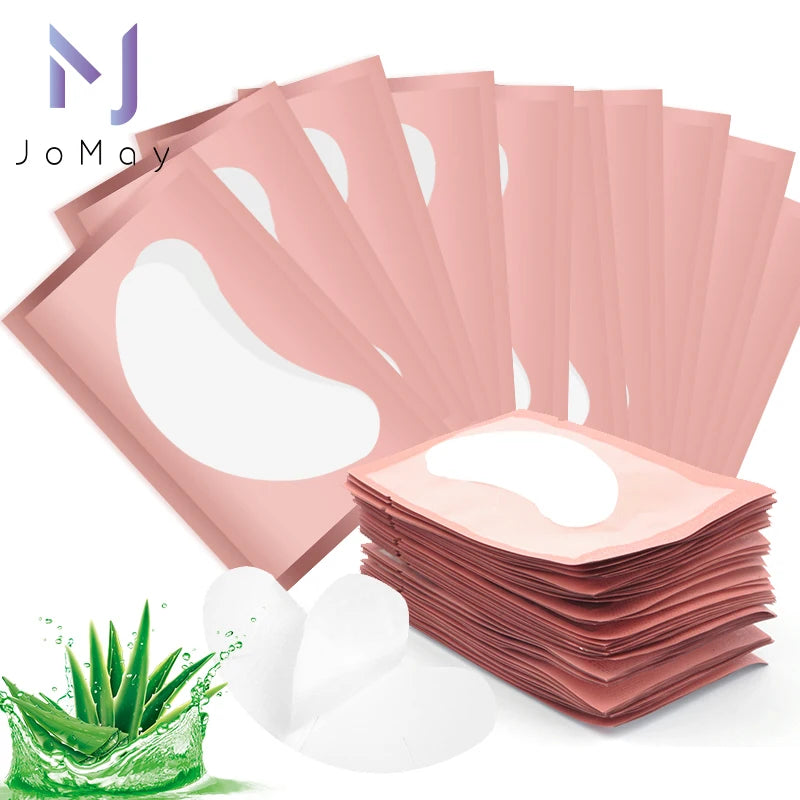 50Pairs/Lots Eyelash Extension Patch Under Eye Pads Hydrogel Patches For Extension Lint Free Stickers Eyelash patches Makeup