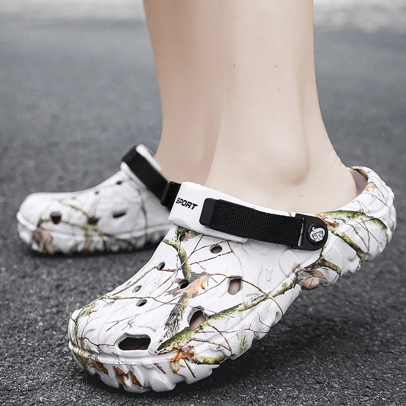 Summer Men Clogs Sandals Men's and Women's Leisure Slippers Beach Slides Home Garden Shoes Outdoor Sandals Plus Size 46 47 48