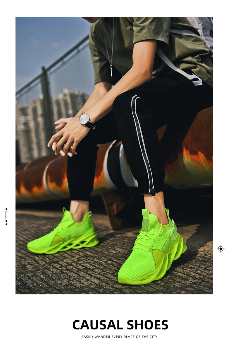 Sneakers Men Mesh Breathable Casual Men Shoes Unisex Light Soft Thick Sole Hole Couple Shoes Athletic Sneakers Women Shoes