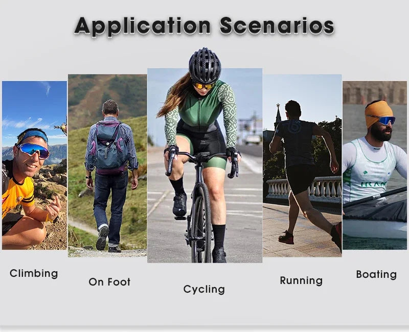 SCVCN New Photochromic Cycling Glasses Motorcycle Bike Riding Outdoor Sport Cycling Sunglasses Men Women Hiking UV400 Goggles