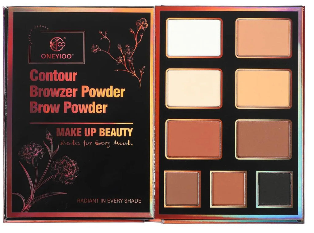 New 55-Color Eyeshadow Palette Lipstick Highlighter Contour Palette Professional Makeup Kit with Shimmer Matte Eye Shadows